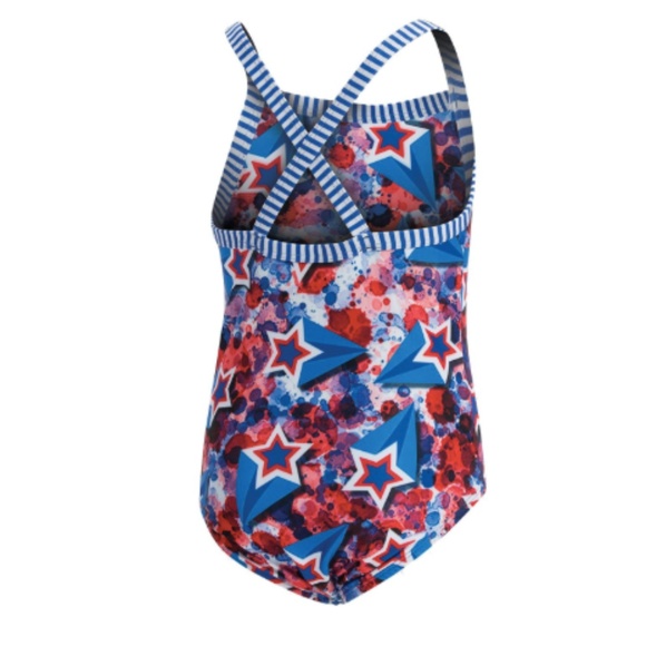 Dolfin Women's Uglies Liberty Print V-2 Back Swim - Picture 2 of 7